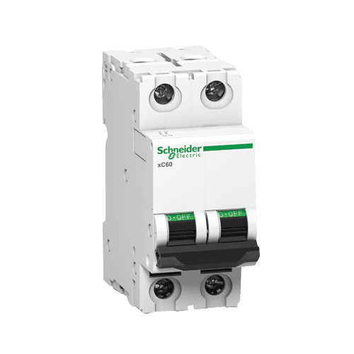 Schneider Electric Acti9 xC60 A9N2P63C 63A 2P C-Curve AC MCB